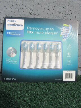 Brand New Philips Sonicare C3 Medium Toothbrush Head Refills 6 Pack HX9046/71